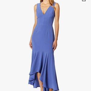 Dress The Population Demi High Low Dress in Blue Jay